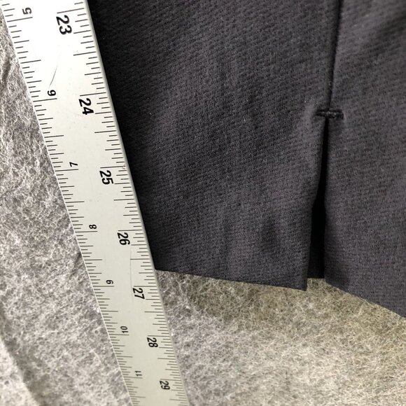 Athleta Black Ankle Pants Womens Size 4 Mid Rise Split Hems Slim Dress Pant - Picture 7 of 9